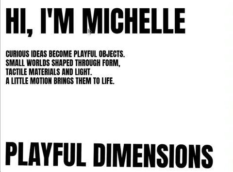 Michelle 3D portfolio 预览图